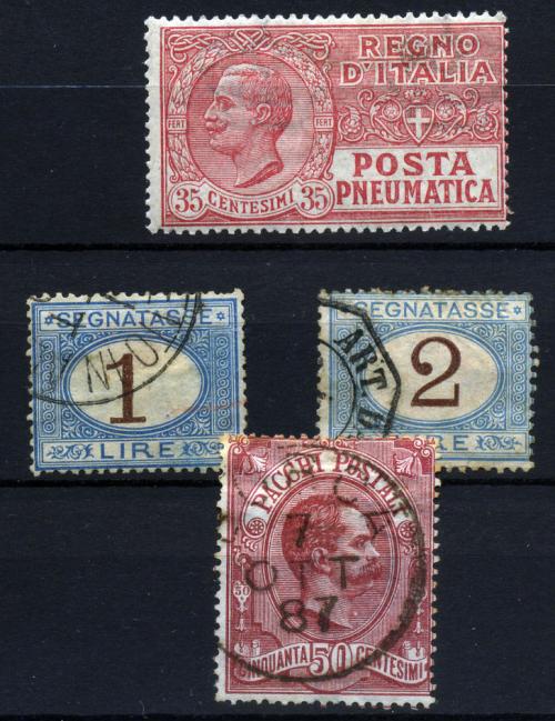 Italia Tasa/Neúmaticos/P.Postales. Yvert nº N-13,T-12,14,P.P.3