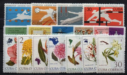 Cuba. Yvert Nº 865/71,872/5,1003/7.
