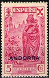 Andorra Española (Beneficencia) nº 7.  Año 1943